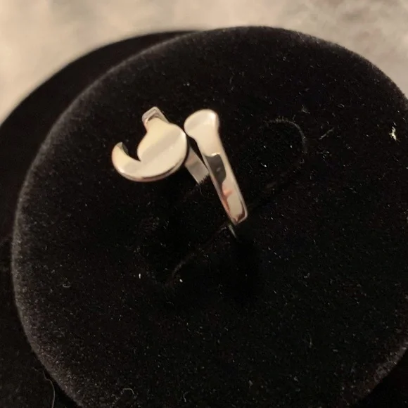 💐 925 Semi Colon Ring - Picture 4 of 4